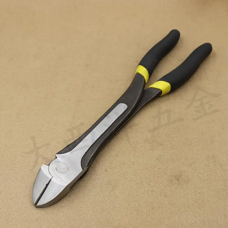 Industrial grade chrome vanadium steel heavy diagonal pliers handle lengthened diagonal pliers labor-saving cutting pliers