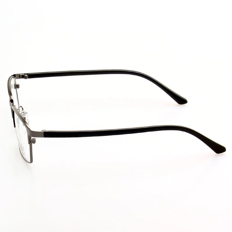 Montura de gafas sin montura para hombre, lentes rectangulares de diseño Retro de acero inoxidable, Unisex, 8887