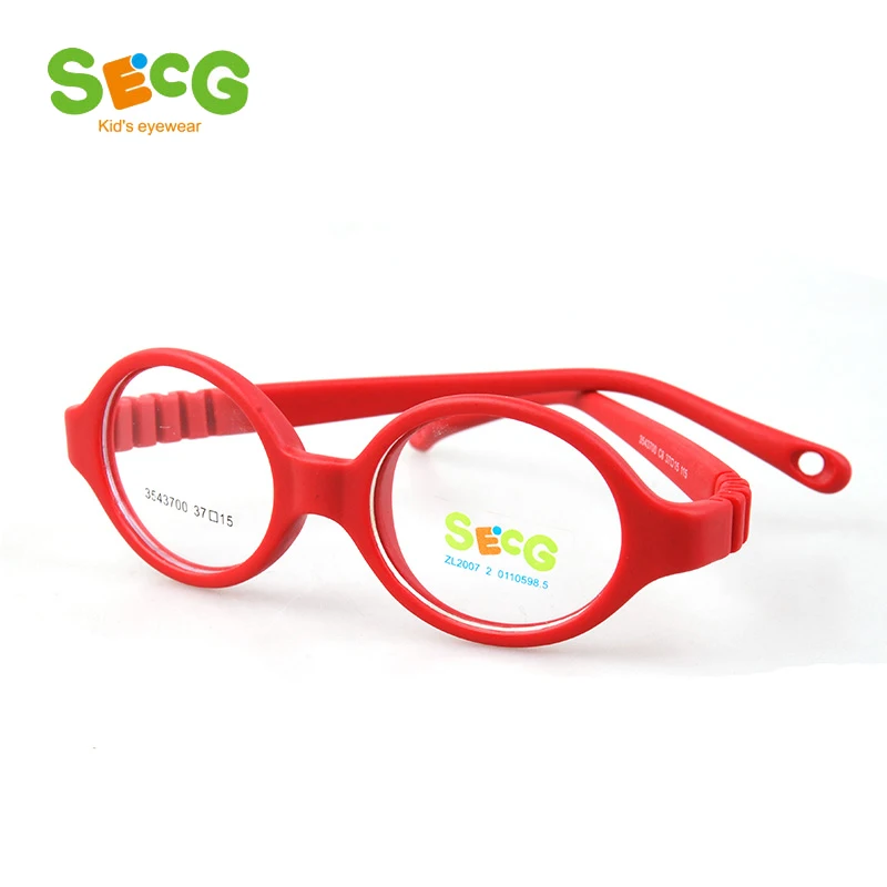 SECG Round Flexible Optical Children Glasses Plastic Frame Unisex TR90 Kids Glasses Myopia for Sight Kids Eyewear Spectacles