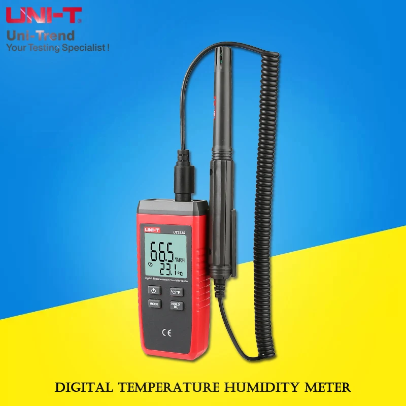 

UNI-T UT333S Digital Temperature Humidity Meter; split industrial grade air temperature / humidity detector