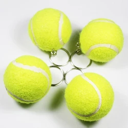 New Arrival Creative Artificial 3D Tennis Ball Pendant Keyring  Lovely Key Chain