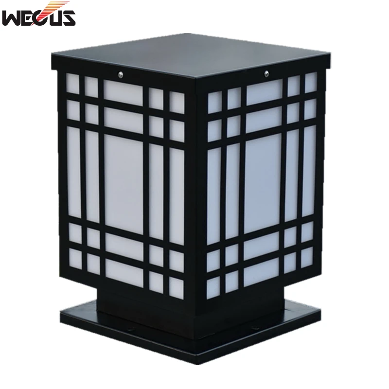

Outdoor Rectangular Wall Pillar Lamp Waterproof Villa Garden Gate Light for Courtyard Landscape Door Column Lighting