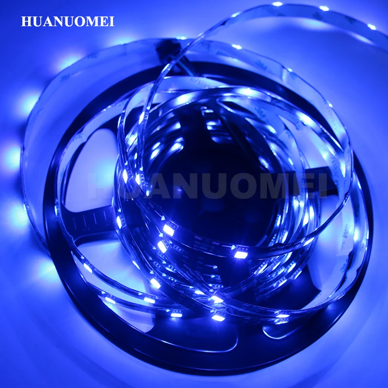 5V 32LEDs/m APA102 Pixel RGB LED Strip 5050 SMD Addressable Digital Flexible TV Lights Tape Black PCB Waterproof IP65