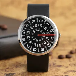 PAIDU-reloj de cuarzo deportivo para hombre, cronógrafo de pulsera con esfera giratoria única, estilo informal, moderno y creativo, ideal para estudiantes