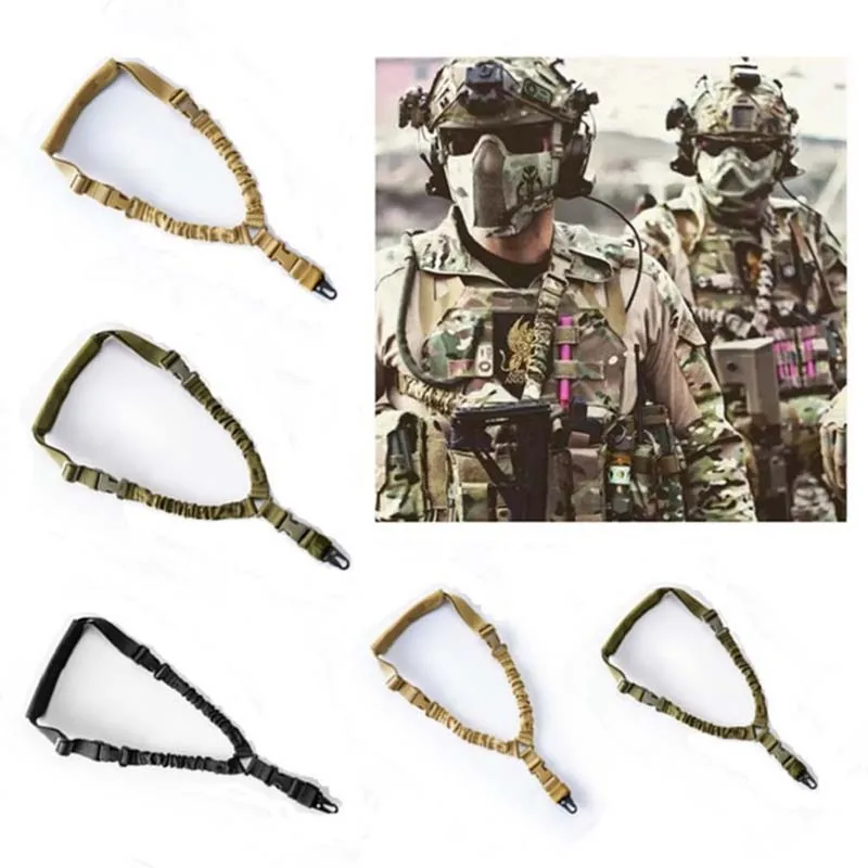 

Outdoor Tactical Safe Ropes A Single Point Gun Rope Task Adjustable Rifle Gun Strap Belts