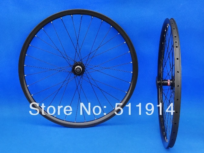 

29er - Full Carbon glossy Mountian Bike Clincher Rims Wheelset 29er wheel set F : 32H / R : 32H Rim Depth : 29mm