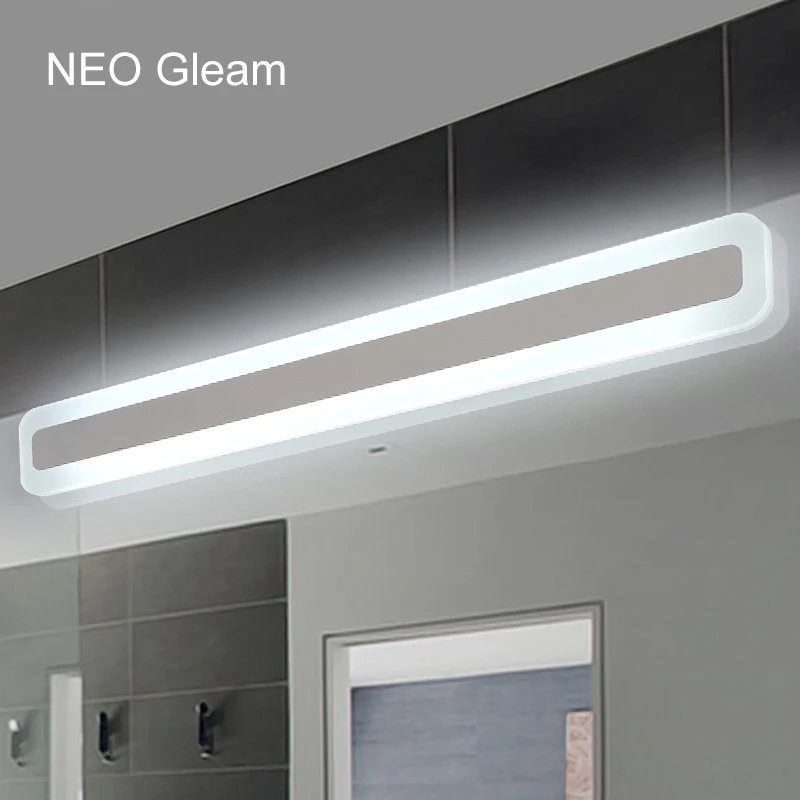 NEO Gleam Modern bathroom / toilet LED front mirror lights bathroom acrylic mirror lights Bedroom 0.4m-1.2m 8W-24W AC85-265V