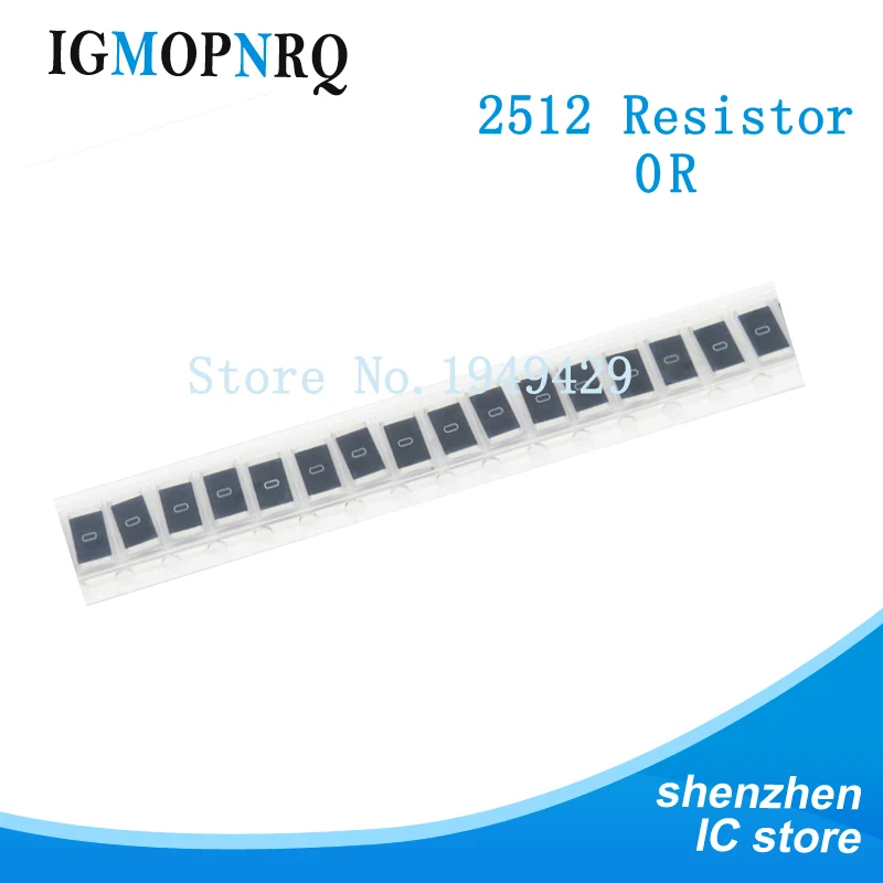 4000pcs/lot 2512 5% SMD Resistor 2512 0.01R-0.091R 0.1R-0.91R 0R 1R-10M 5% resistor in reel 2512 chip fixed resistor