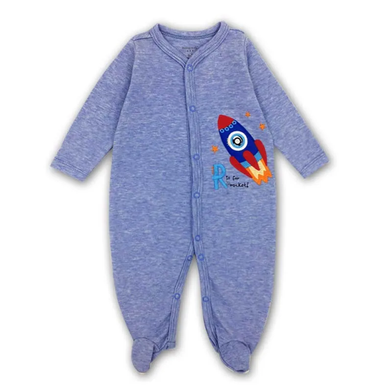 Baby Boy Girl Footies piżama oryginalna bawełna wiosna bielizna nocna 1 sztuka Pja matka zwierząt boże narodzenie kombinezon baby\'sets