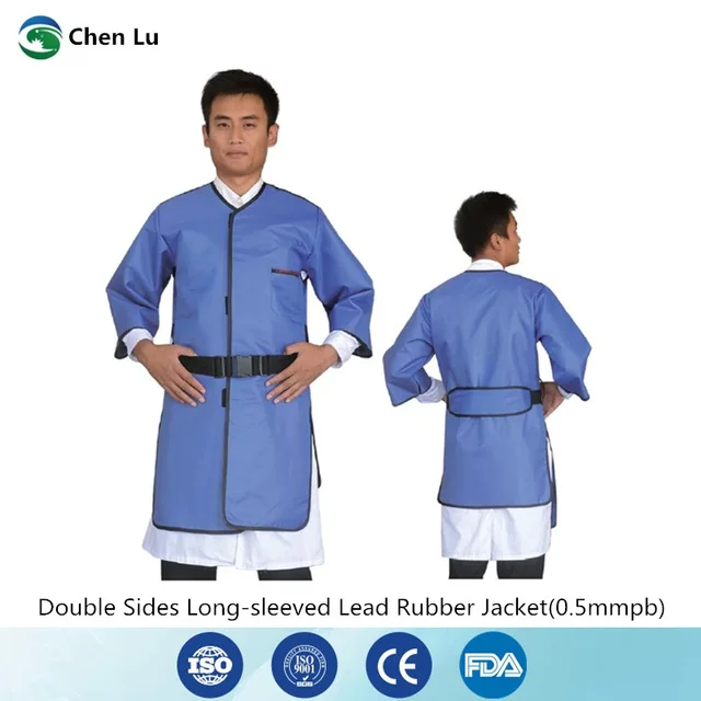 Direct selling radioactivity protection 0.5mmpb double sides long-sleeved jacket gamma ray and x-ray protective lead clothing