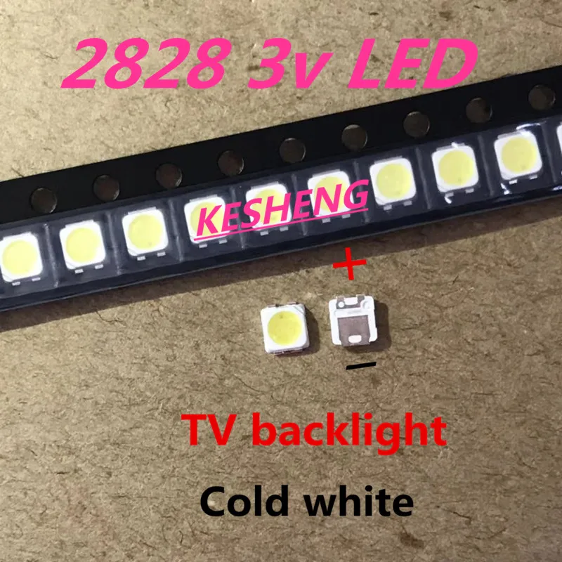100PCS LED FOR SANXIN TV Application High Power LED LED Backlight TT321A 1.5W 3V 3228 2828 Cool white LED LCD TV Backlight