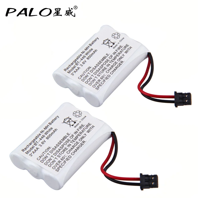 PALO BT-446-batería recargable para teléfono inalámbrico, 3,6 V, 800mAh, AAA, NiMH, paquete de repuesto, BP 446 BT-1005, ER-P512