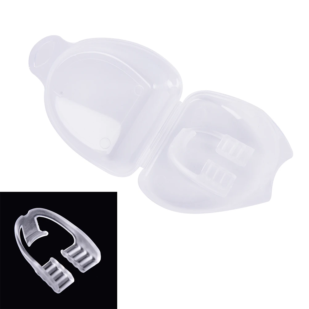 1Pc Silicone Dental Mouth Guard Stop Teeth Grinding Bruxism Eliminate Clenching Sleep Aid for for Boxing Basketball