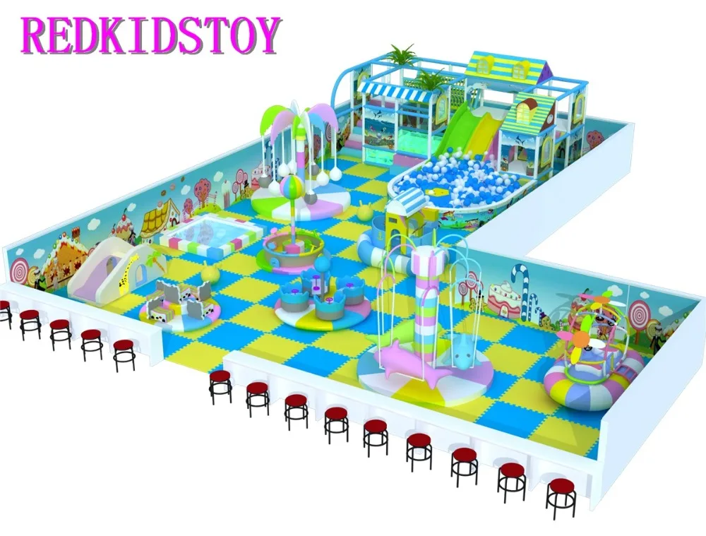 Exported to Russia Electric Commercial Playground Indoor for Shopping Center HZ-181018b