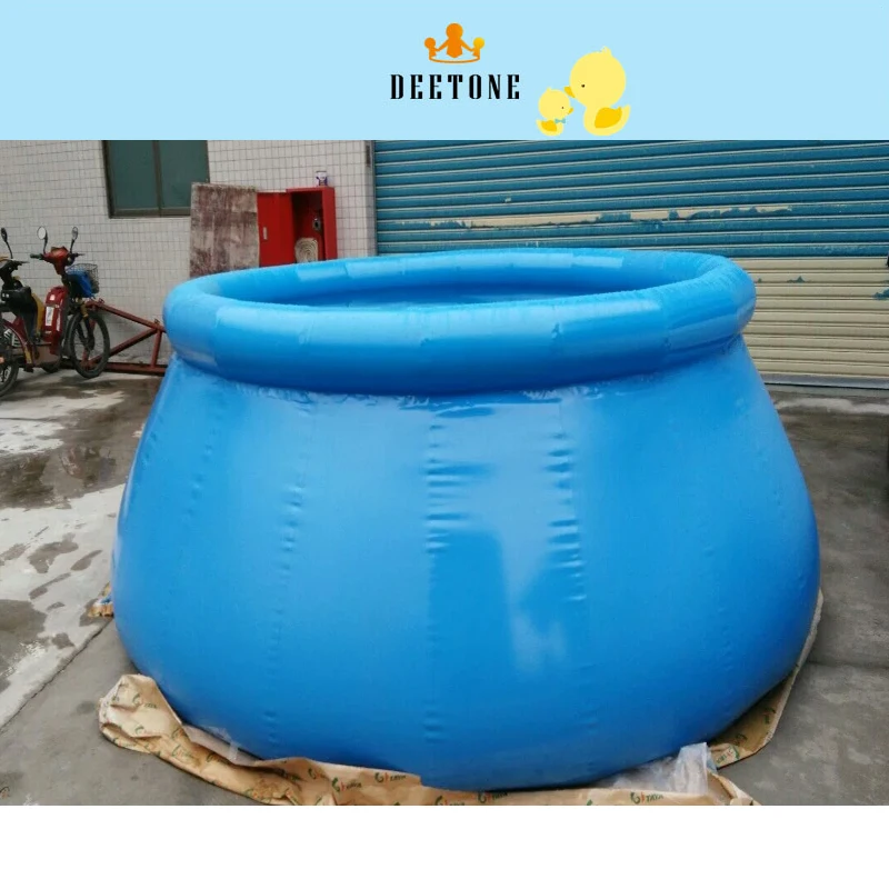 PVC inflatable swimming pool, blue round cisterns for sale