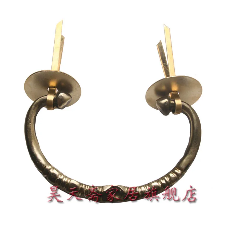 

[Haotian vegetarian] antique copper handle / Chinese decoration accessories / copper handicrafts HTD-078