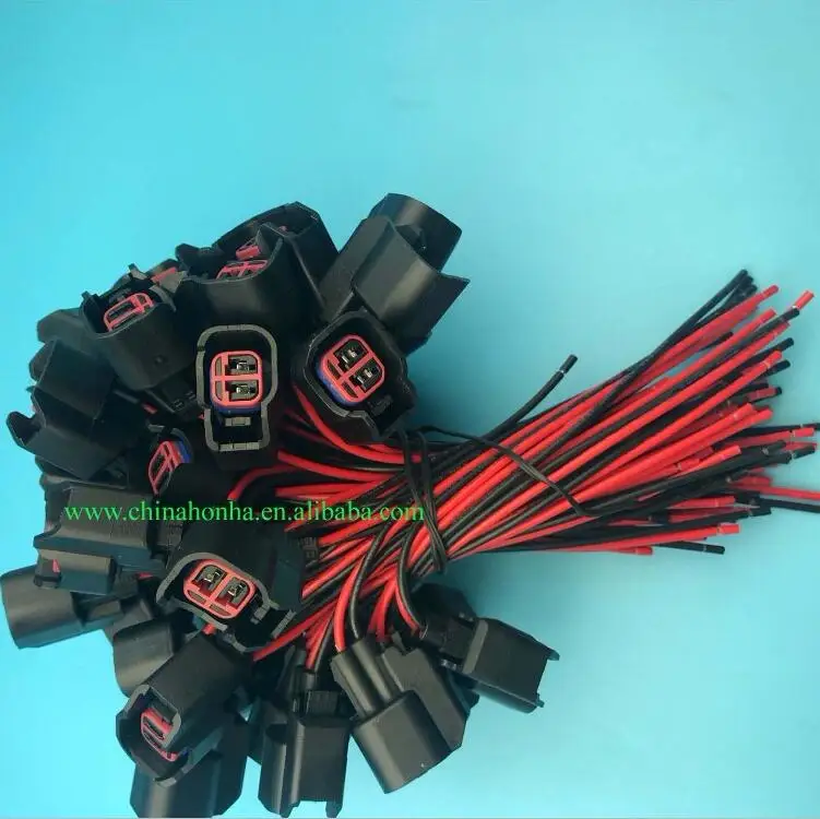 8/20/50/100 pcs Fuel Injector Connector Wiring Plugs Clips EV6 EV14 Fuel Injectors USCAR Connector Pigtail Cut&Splice