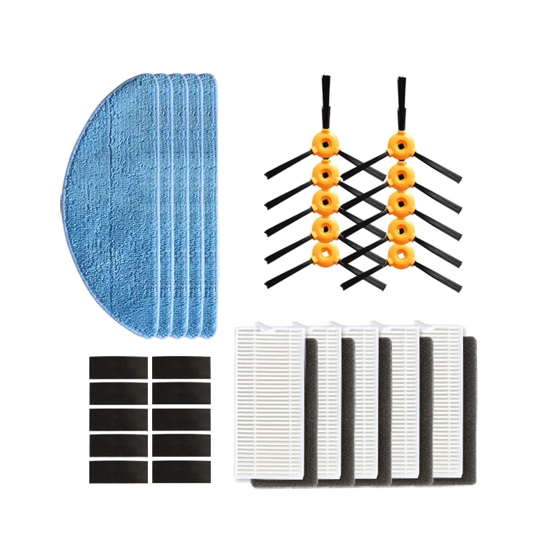 Seite pinsel HEPA-filter mopp tuch für ecovacs deebot 600 601 605 710 711 715 reiniger Roboter roboter Staubsauger teile bürsten
