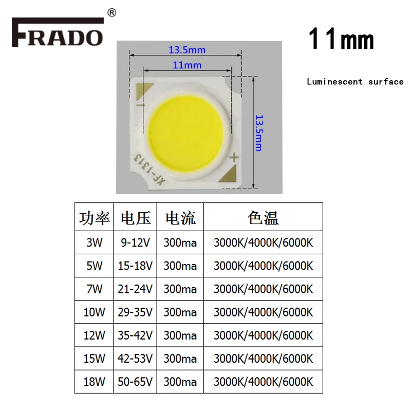 2 uds Chip LED de alta potencia 3W 5W 10W 15W 20W 24W 30W cuentas COB SMD integradas diodo de lámpara blanco cálido/Natural para foco de bombilla led