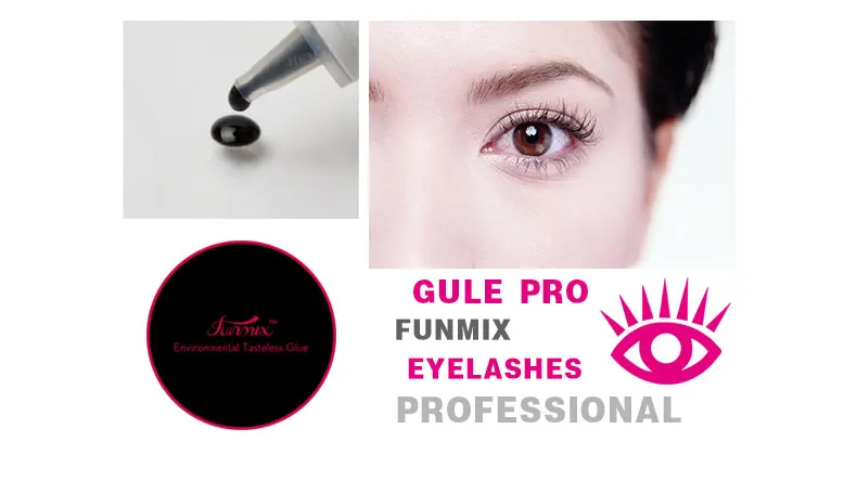 FUNMIX 5ml Eyelash Extension Glue No Odor No Irritation Fast Dry Long Lasting Grafting False Eyelash Adhesive