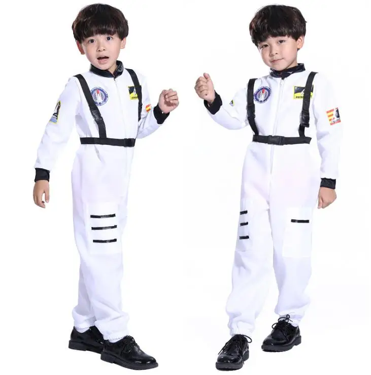 Nieuwe Kinderen Party Game Astronaut Kostuum Rollenspel Halloween Kostuum Carnaval Rollenspel Dressing Bal Jongen Rocket