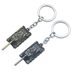 Classic Tank Keychain Game Around WOT World Of Tanks Key RIng Bronze Metal Key Chain Jewelry Unisex Gifts Drop Shipping