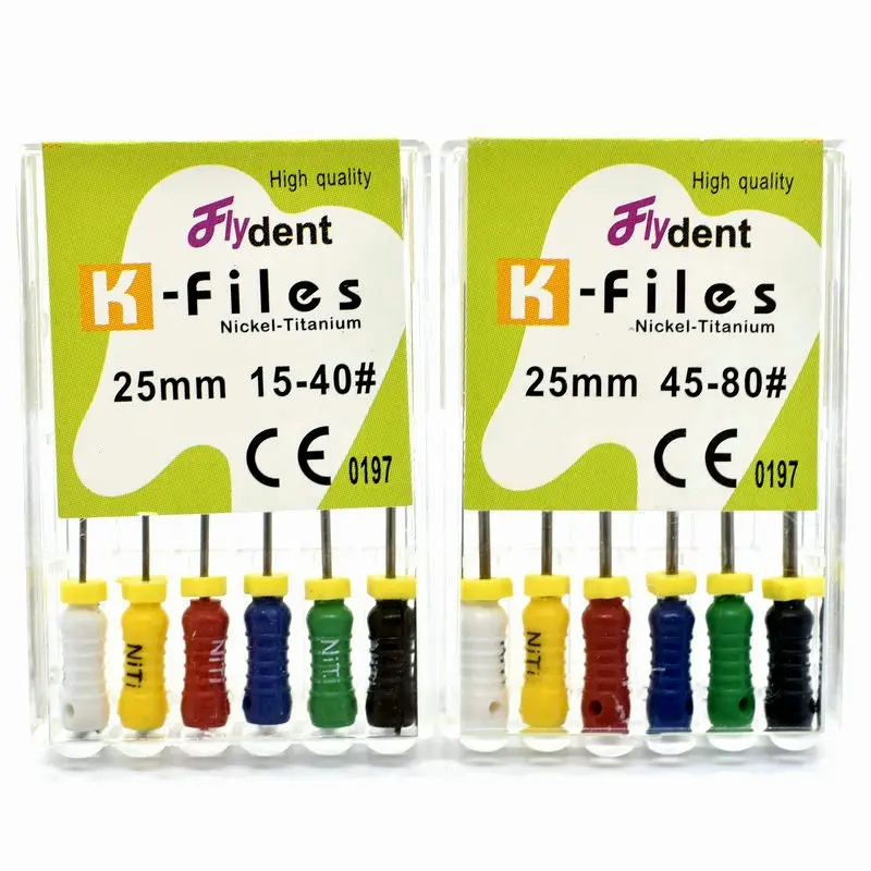 10packs dental NITI K files root canal endo files dental hand files Nickel titanium K H R files small sizes