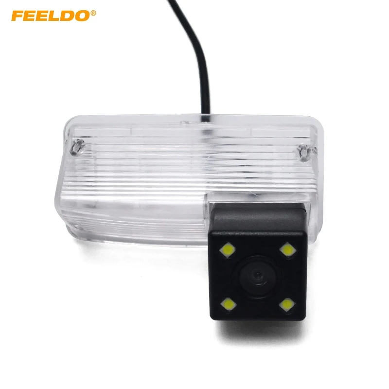 FEELDO Car Rear View Camera with LED light For Toyota Corolla E120/E130/Reiz(10~12)/Vios(03~08) Reversing Parking Camera #AM4103