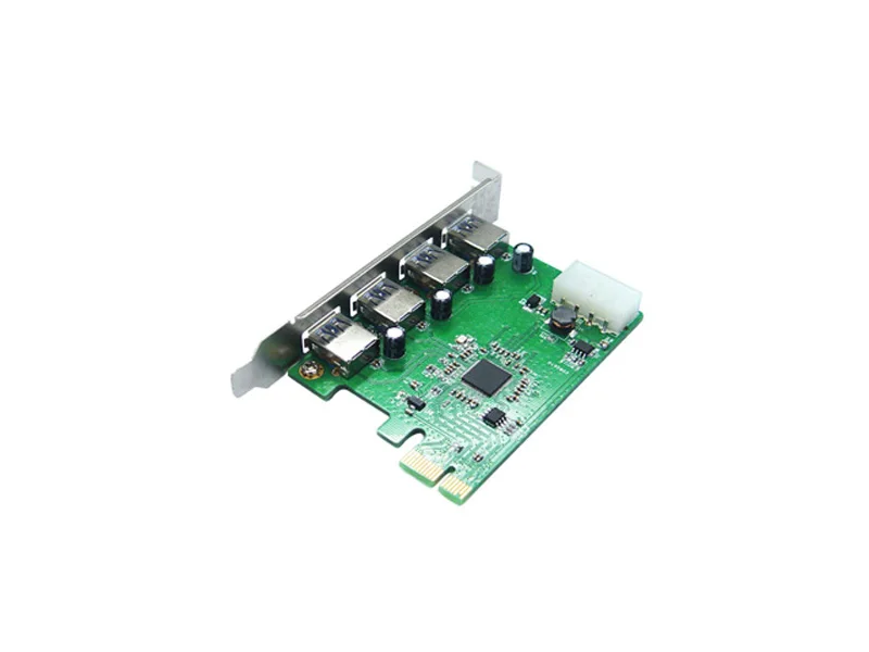 Adaptateur de carte de conversion PCI Express vers 4 ports USB 3.0, pour ordinateur de bureau, support P1 Mac OS