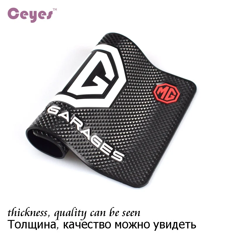 CEYES Auto Car-Styling Non-Slip Mat Interior Accessories Case For MG 3 328 995 996r 90s MG996 Emblems Car Styling Anti-Slip Mat