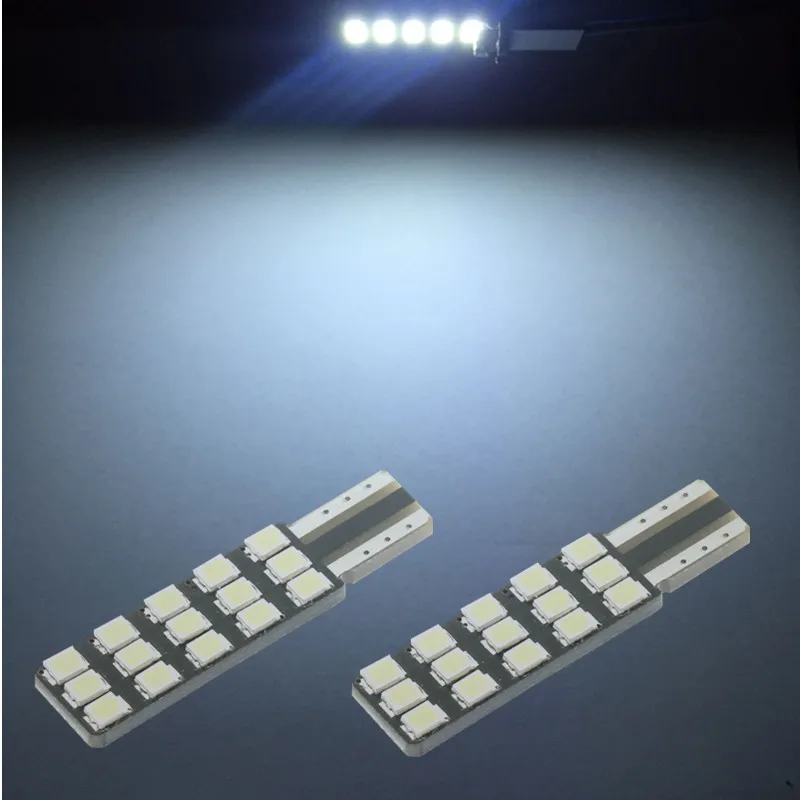 1pcs w5w T10 Led Bulbs Super Bright Cree LED Chips 15SMD Canbus 501 car light source led DRL interir light Instrunment Lights