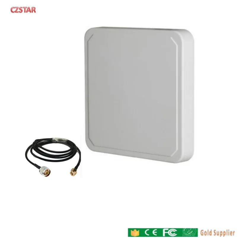 UHF RFID card reader antenna 6m long distance range with 9dbi Antenna  for Integrative UHF Reader conference attendance czstar