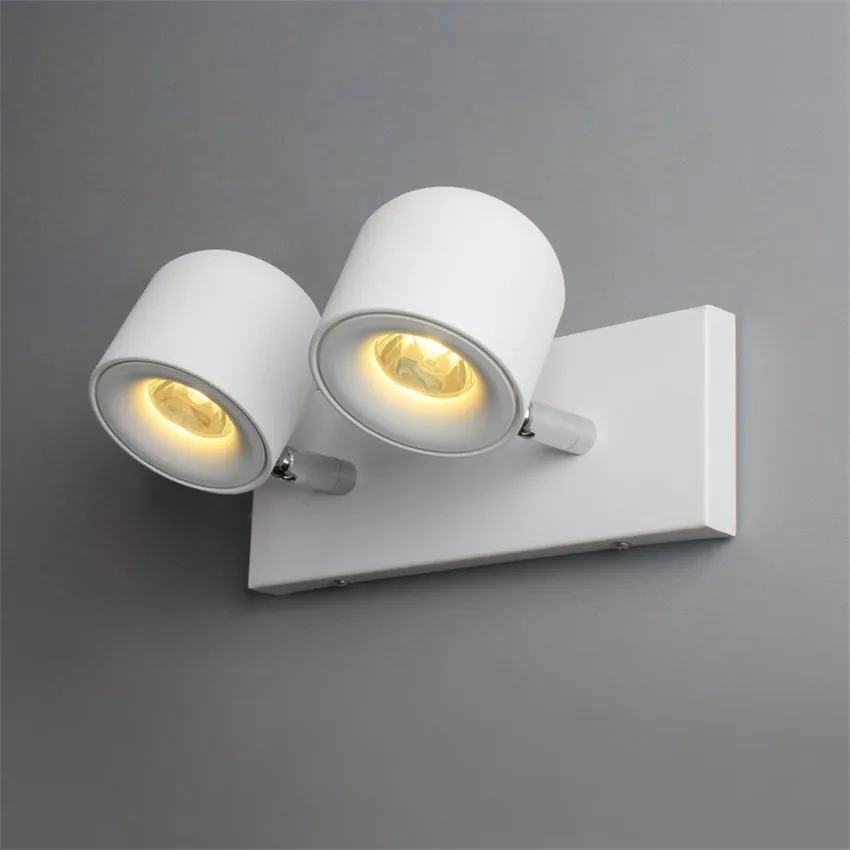 Nordic Creative Head Sconce Wall Lights Modern Loft Rotate LED Wall Lamp Bedside Corridor Balcony Home Decor Indoor Lighting