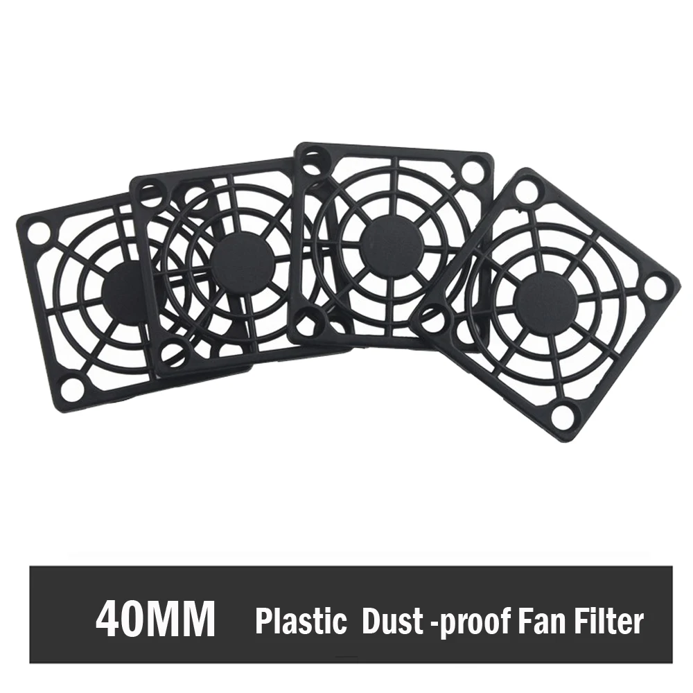 

500pcs Gdstime Case Fan Dust Filter Guard 40mm 4cm 1.574in Grill Protector Cover Plastic Filter for PC Computer Cleaning Fan