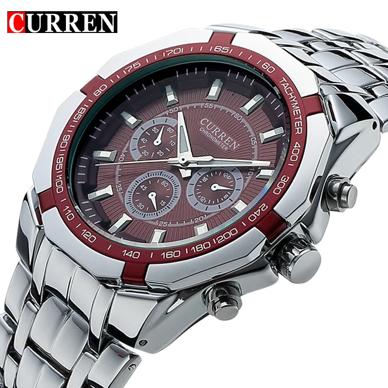 

Top Brand Luxury Watch CURREN Casual Military Quartz Sports Wristwatch Full Steel Waterproof Men's Clock Relogio Masculino