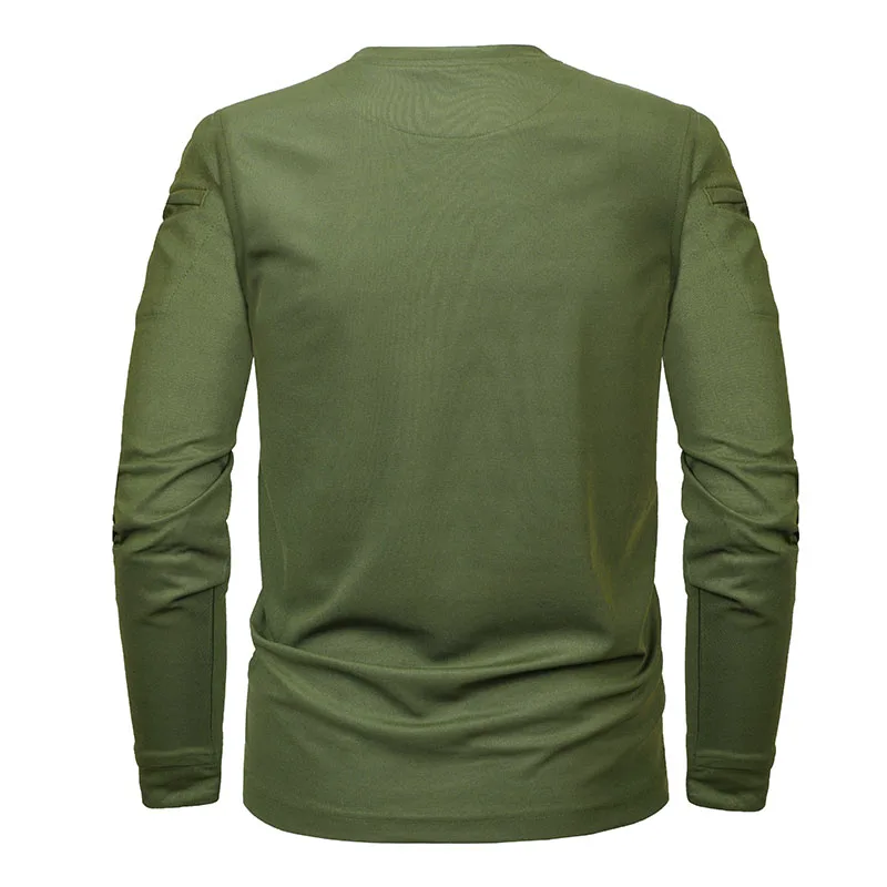 MEGE Brand Tactical Military Clothing Men\'s shirt Dropshipping Solid Coolmax Quick-drying Long Sleeve Army Casual Male Tee Shirt