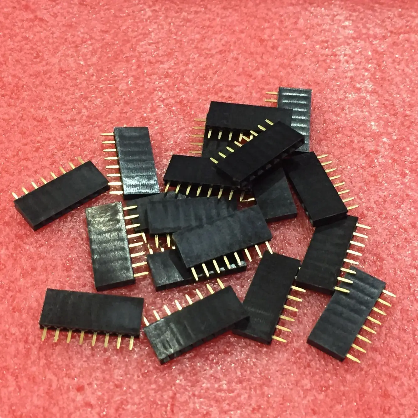 100 Stks/partij Header Strip 2.54Mm Pitch 8 Pin Female Single Row Rechte Header Strip 1*8P