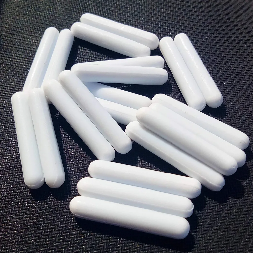 C7X40mm PTFE  Magnetic Stir Bar Magnetic Stirrer Mixer Stir Bars C type Cylinder shape , 10PCS