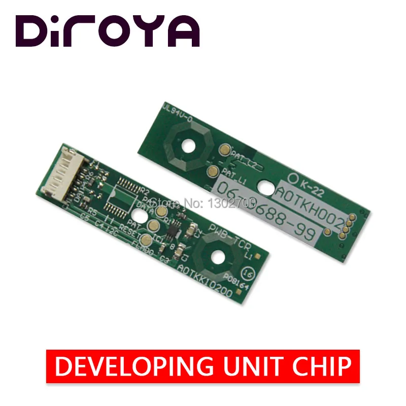 

5SET DV711 DE711 K C M Y developer unit chip for Konica Minolta Bizhub C654e C654 C754e C754 C 654 754 654e 754e printer reset