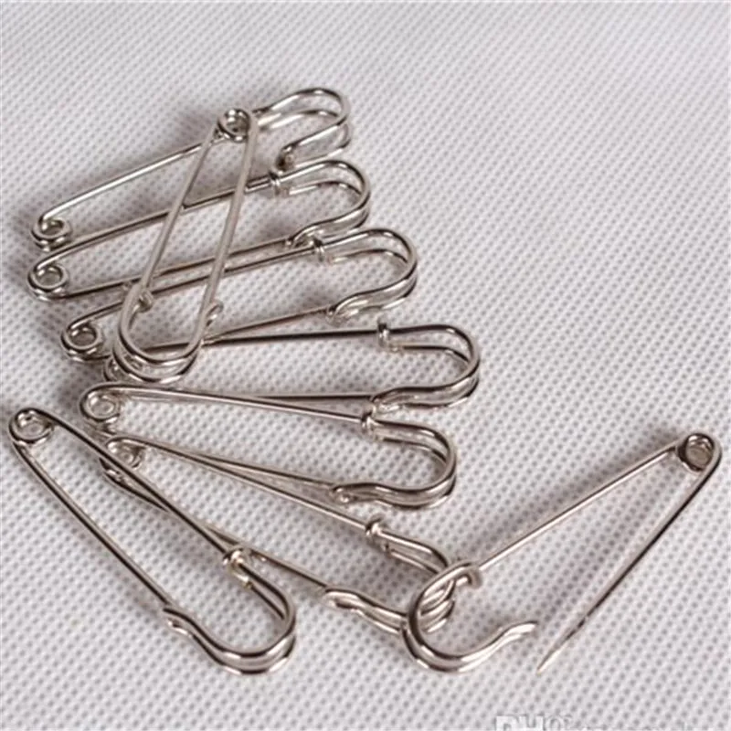 200pcs 6.5cm High quality Larger silver color Safety Pins