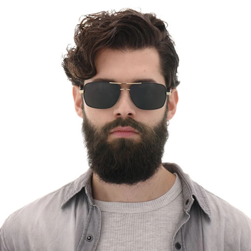 2019 high quality anti glare HD Polarized Men\'s new Sunglasses Brand gafas oculos de sol metal classic sun glasses