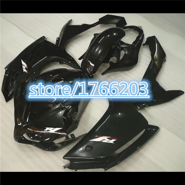 

Fairing kits For 2007 2008 YZF R1 07-08 YZF-R1 2007-2008 YZFR1 R1 07 08 TOP Whole gloss black Ning