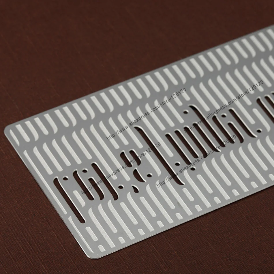 Personalizing three-dimensional decorative pattern concave/convex cutout quality stainless steel business metal card