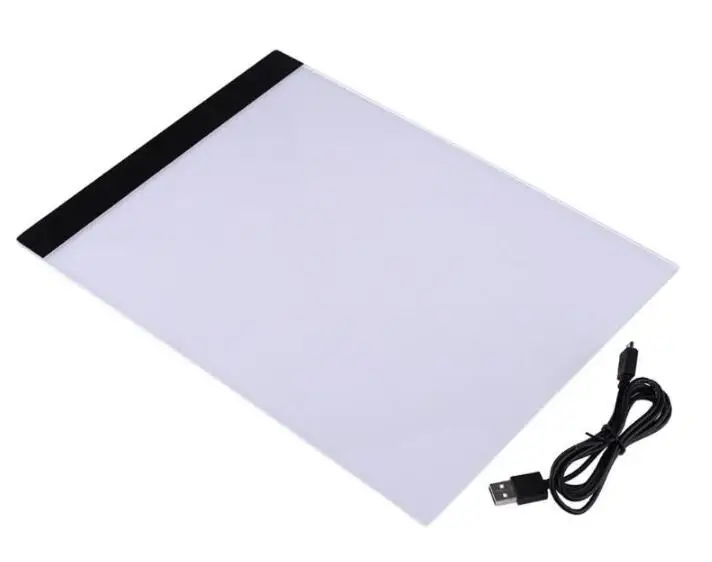 Dimmerabile A4 Formato Ha Condotto La Luce Pad Tablet Pittura Diamante Protezione Degli Occhi Copia Bordo di Diamante Del Ricamo di Disegno Tablet