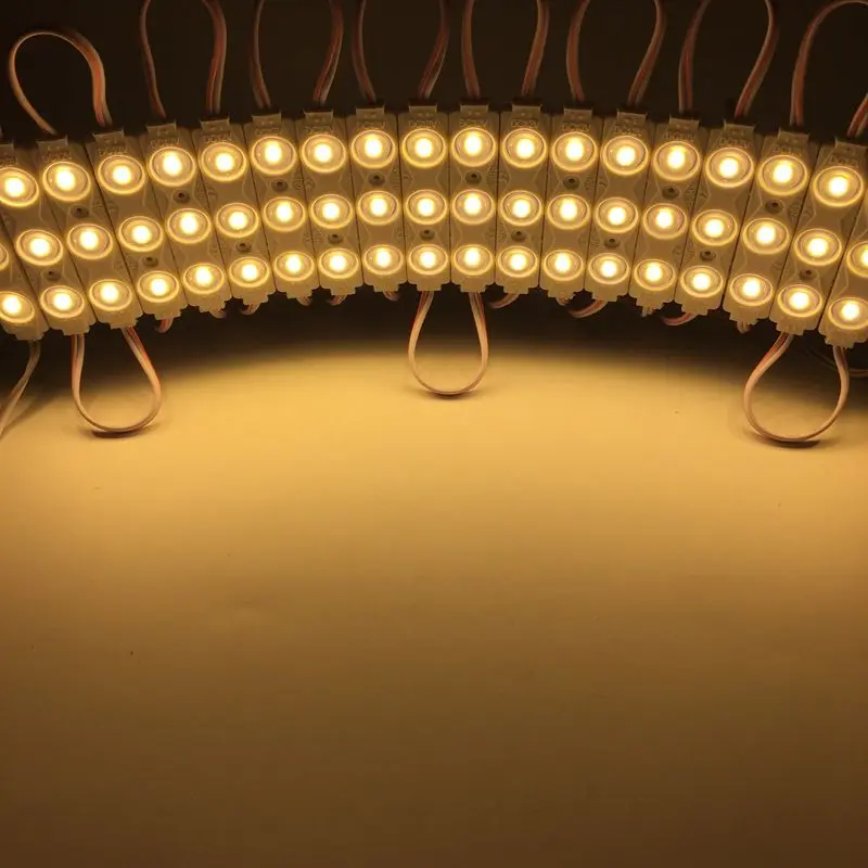 Nieuwe Ultra Helderheid 200 Stks/partij 2835 3LED Injectie Led Module, 12 V, 1.5 W, Met Lens, waterdichte IP65, Aluminium Substraat Led Module