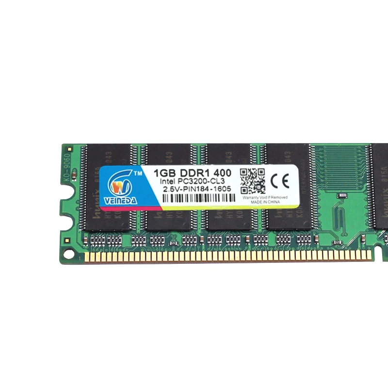 VEINEDA DDR1 4gb 4X1gb 400MHz 184Pin 2.5V DDR PC3200 DDR Compatible DDR 333 PC2700 PC2100 CL3 memory ddr