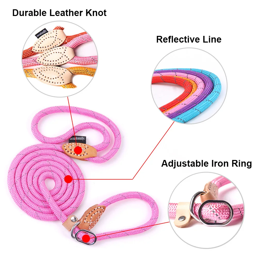 Pet Products Dog Leash Nylon Reflective Puppy Dog Leash Rope Cat Chihuahua Pet Leash And Collar Set Cat Dog Leashes Lead Harness