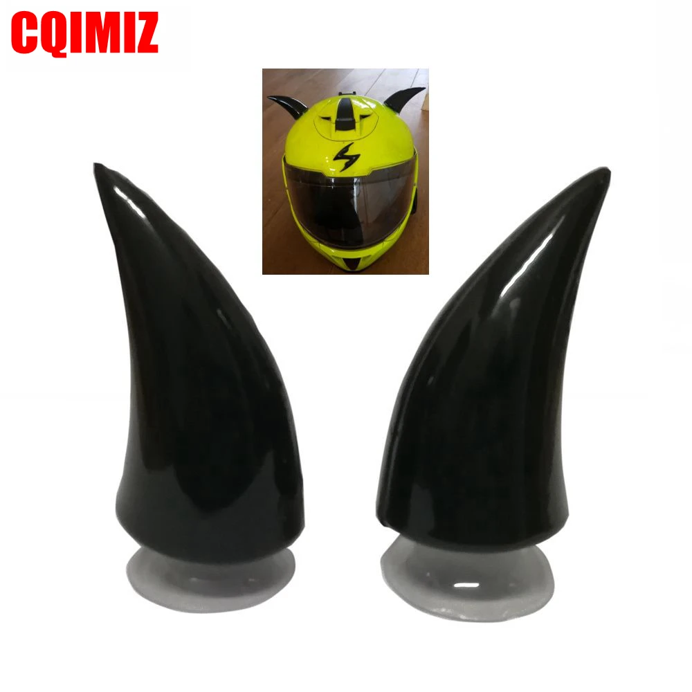 

1 Pair Black Motorcycle Helmet Horn Motocross Off Road Capacete Decoration Biker Bike Snowboard Ski Helmet Horn