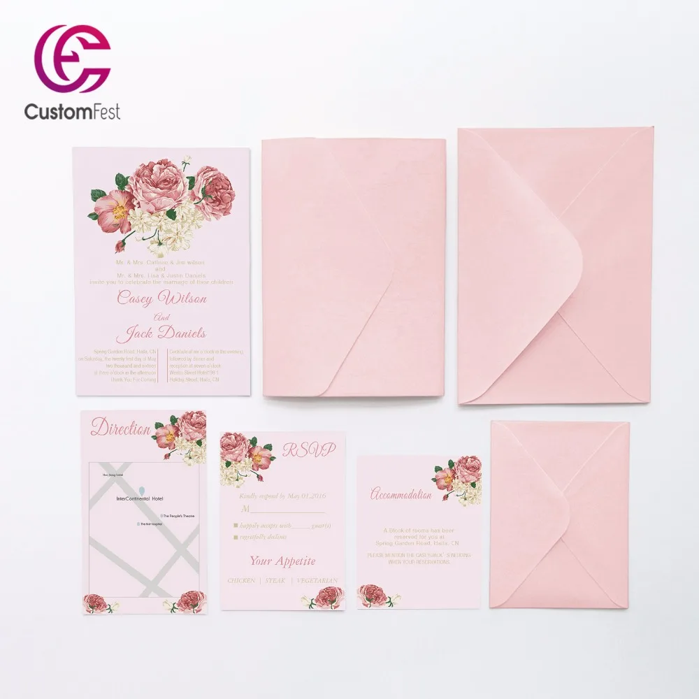 

30pcs/lot personalized pocket card set pocket envelop+matching envelop+card+RSVP free shipping PKEE019V103