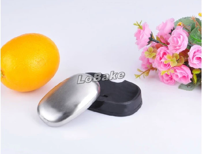 New Arrival Big Size rectangle Shaped Chef Soap Stainless Steel Hand Odor Remover Bar with a holder for kitchen Odor Eliminating